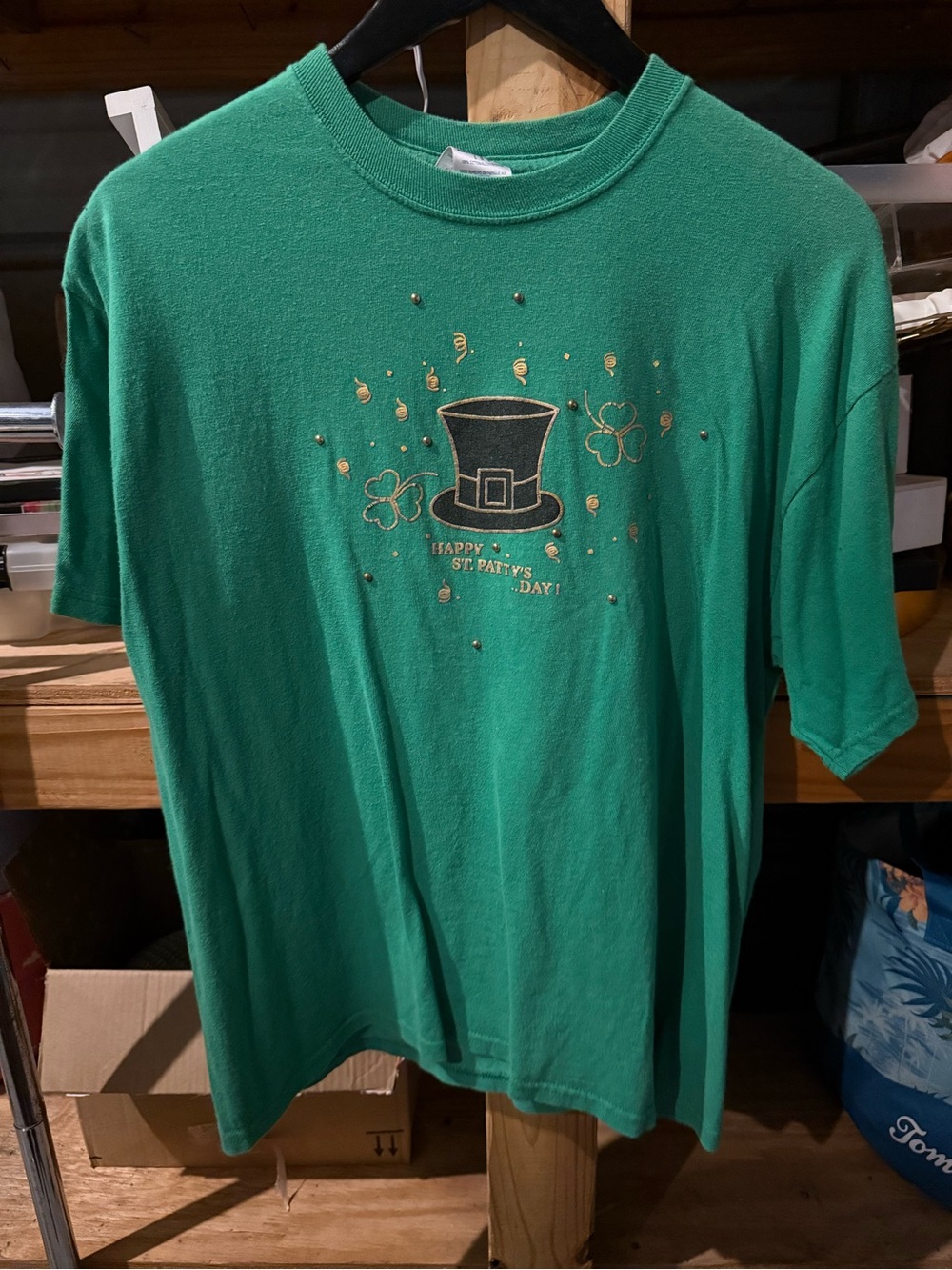 Green St. Patty's Day Leprechaun Hat T-Shirt